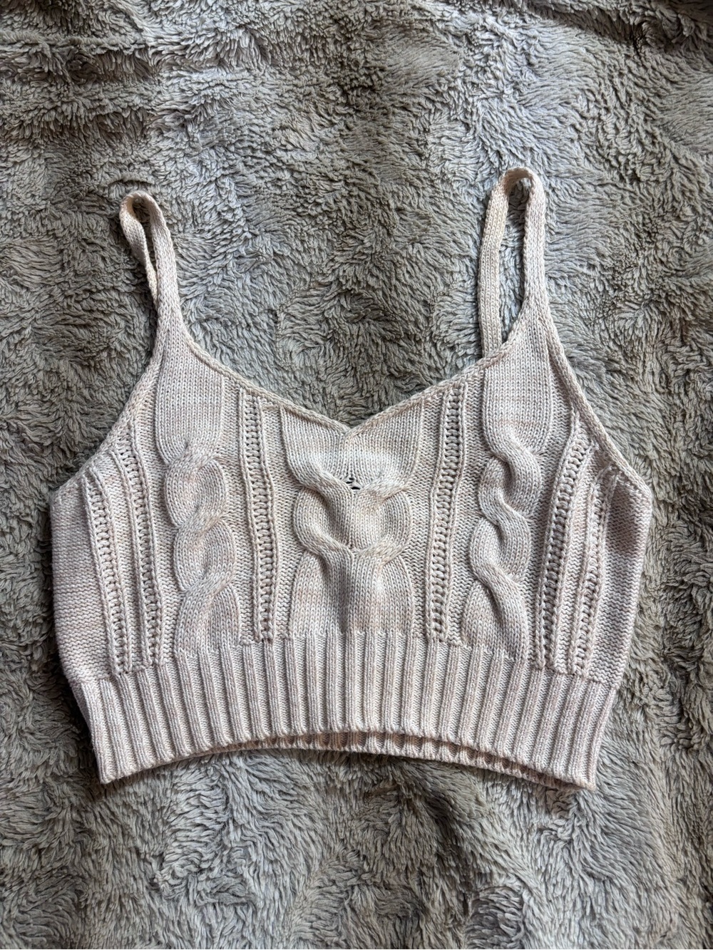 Wild Fable 100% cotton XS cropped cable knit